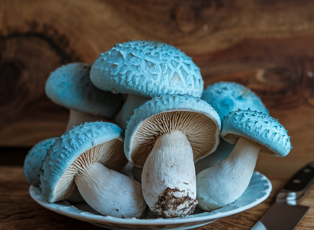 Magic mushrooms strains showing distinct cap colors